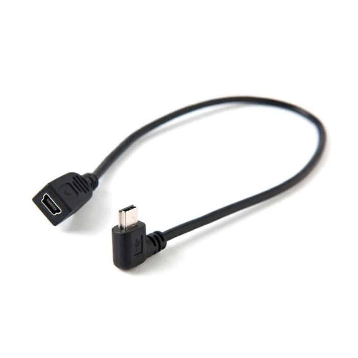 Tether Tools 12″ TetherPro Mini-B USB 2.0 Right Angle Cable (Black) - image 1