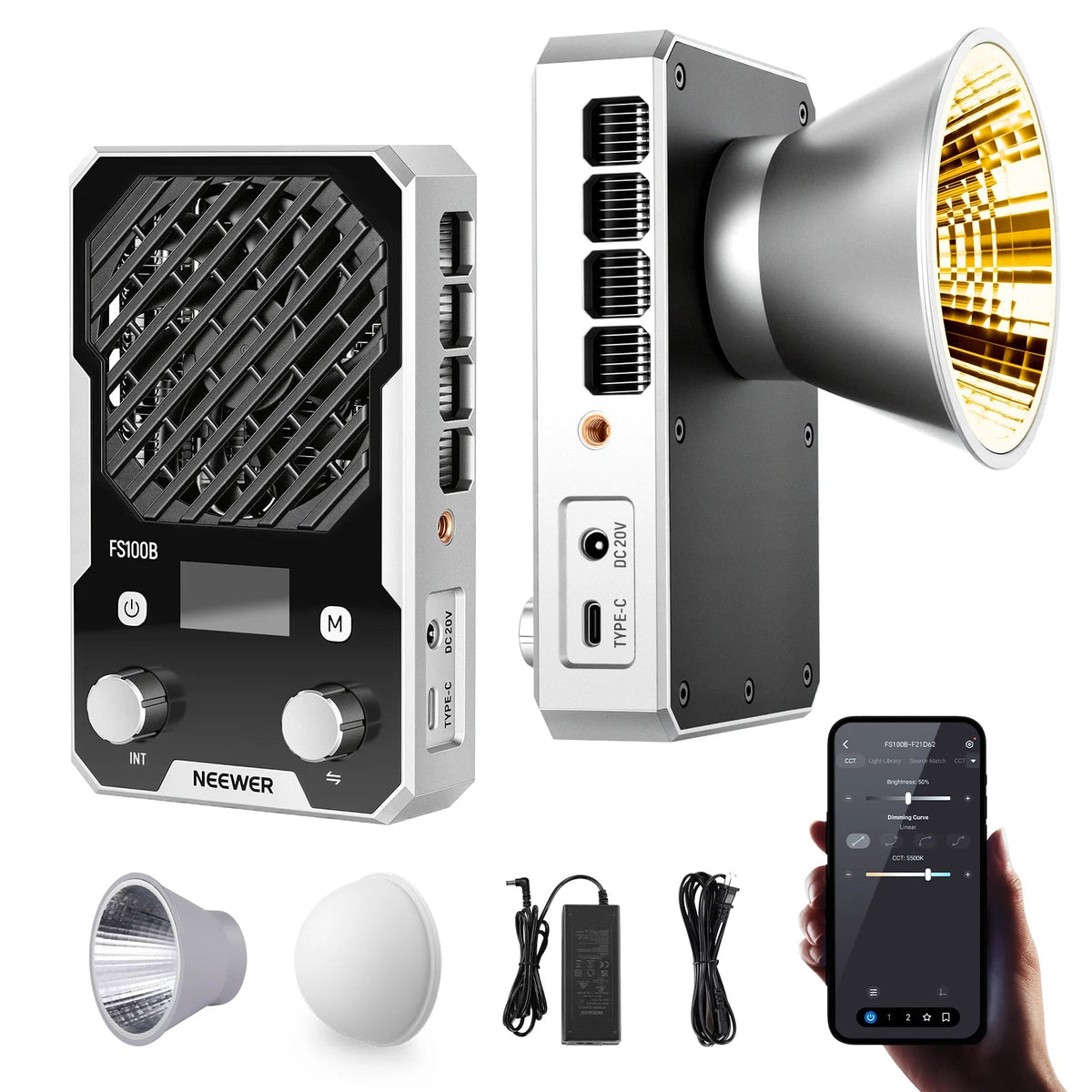 Neewer FS100B 100W Ultra-Compact Bi-Colour LED Video Light