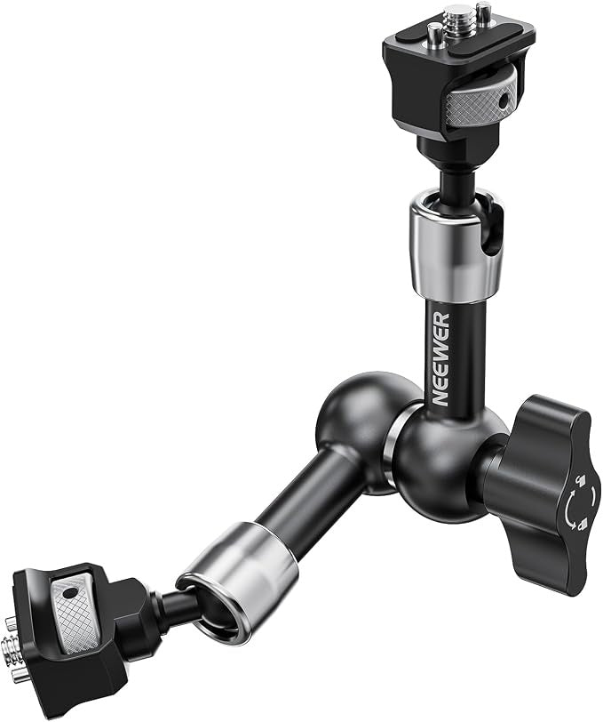 Neewer ST07 Articulating Magic Arm with ARRI Pins Dual Ball Head