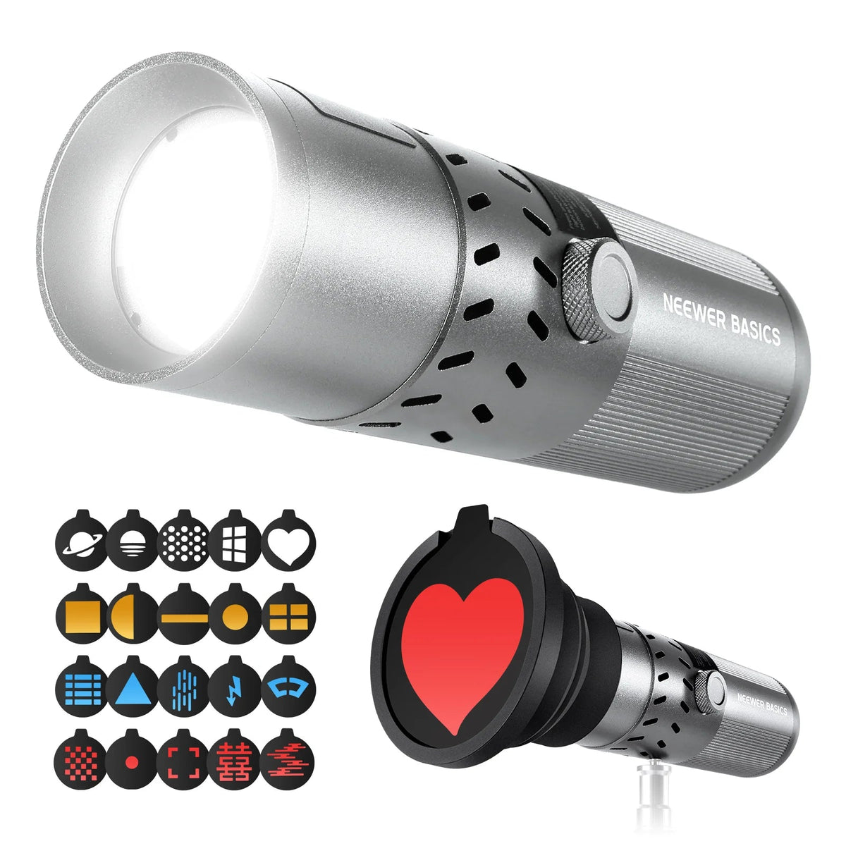 Neewer Basics FL20 20W Focusable 4-Colour Portable LED Photo & Video Flashlight
