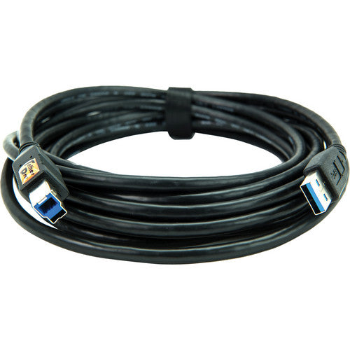 Tether Tools 15′ TetherPro USB 3.0 Male A to Male B Cable (Black) - image 1