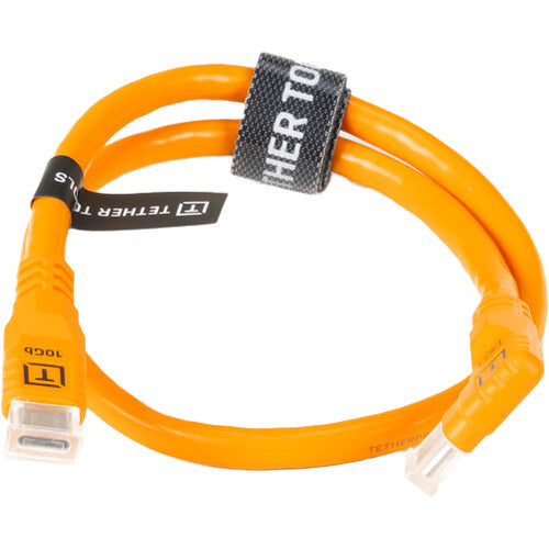 Tether Tools TetherPro Optima 10G USB-C Straight-to-Right Angle Pigtail Adapter Cable (20″) - image 1