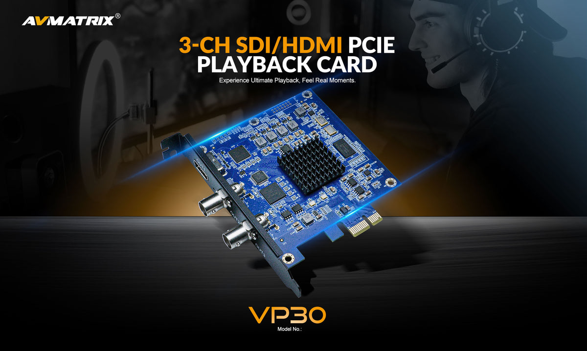 AVMATRIX TB-P30 — 3× SDI Thunderbolt Playback