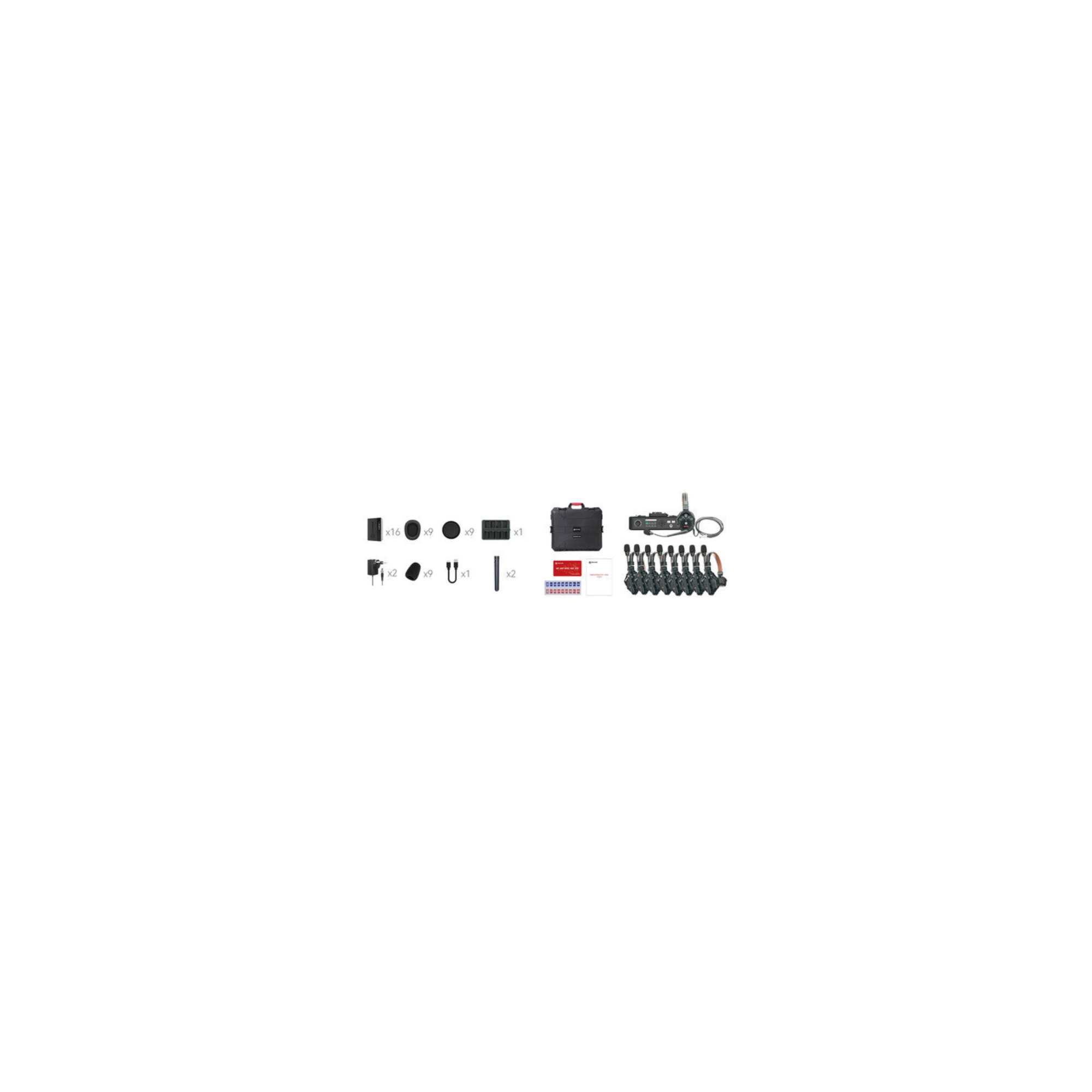 Hollyland Solidcom C1 Pro-Hub8S ENC 9-Person Full-Duplex Wireless Intercom System with Hub (1.9 GHz)