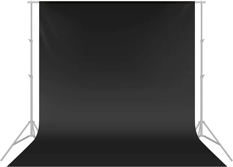 Neewer 3x3.6m Black Polyester Fabric Backdrop