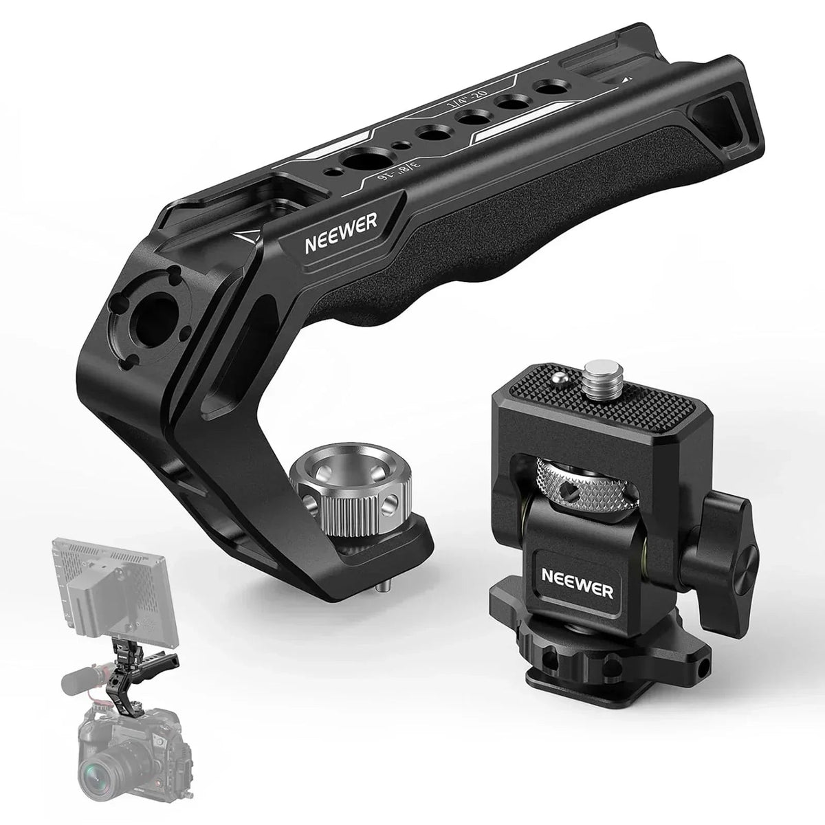 Neewer CA007 Arri Top Handle + MA006 Monitor Mount Set