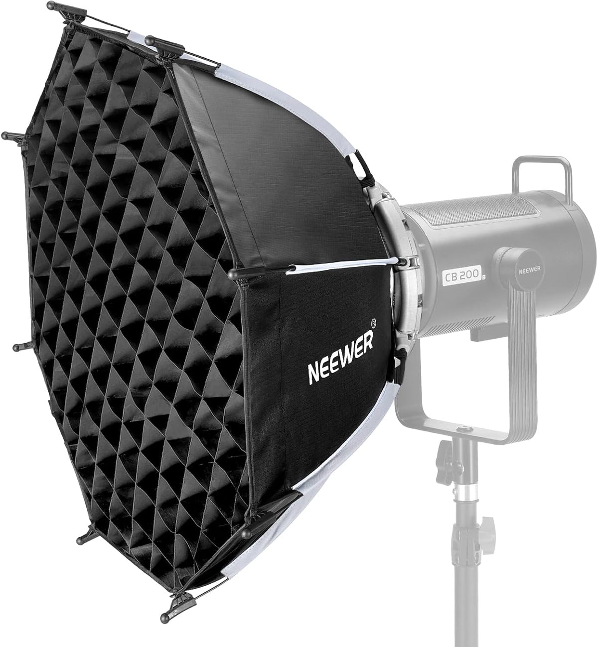 Neewer NS22P Octagonal Softbox 55cm Quick Release Bowens Mount with Grid