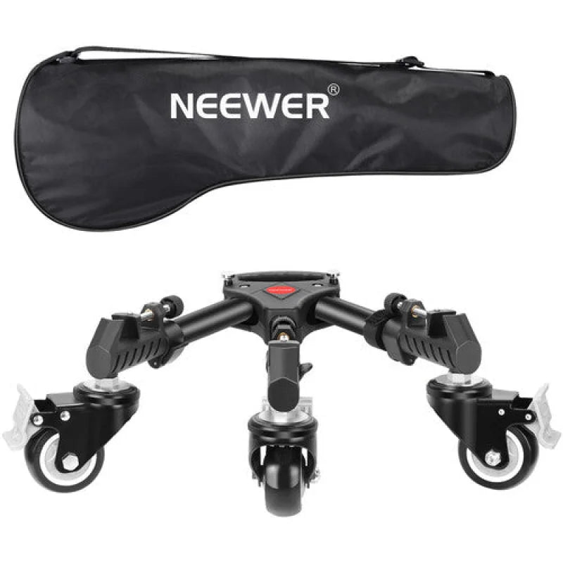 Neewer NW-600 Tripod Dolly with 3-Inch Lockable Wheels for Tripods and Light Stands