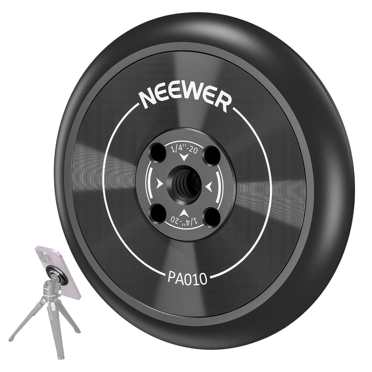 Neewer PA010 Magnetic Phone Tripod Mount Adapter for iPhone MagSafe