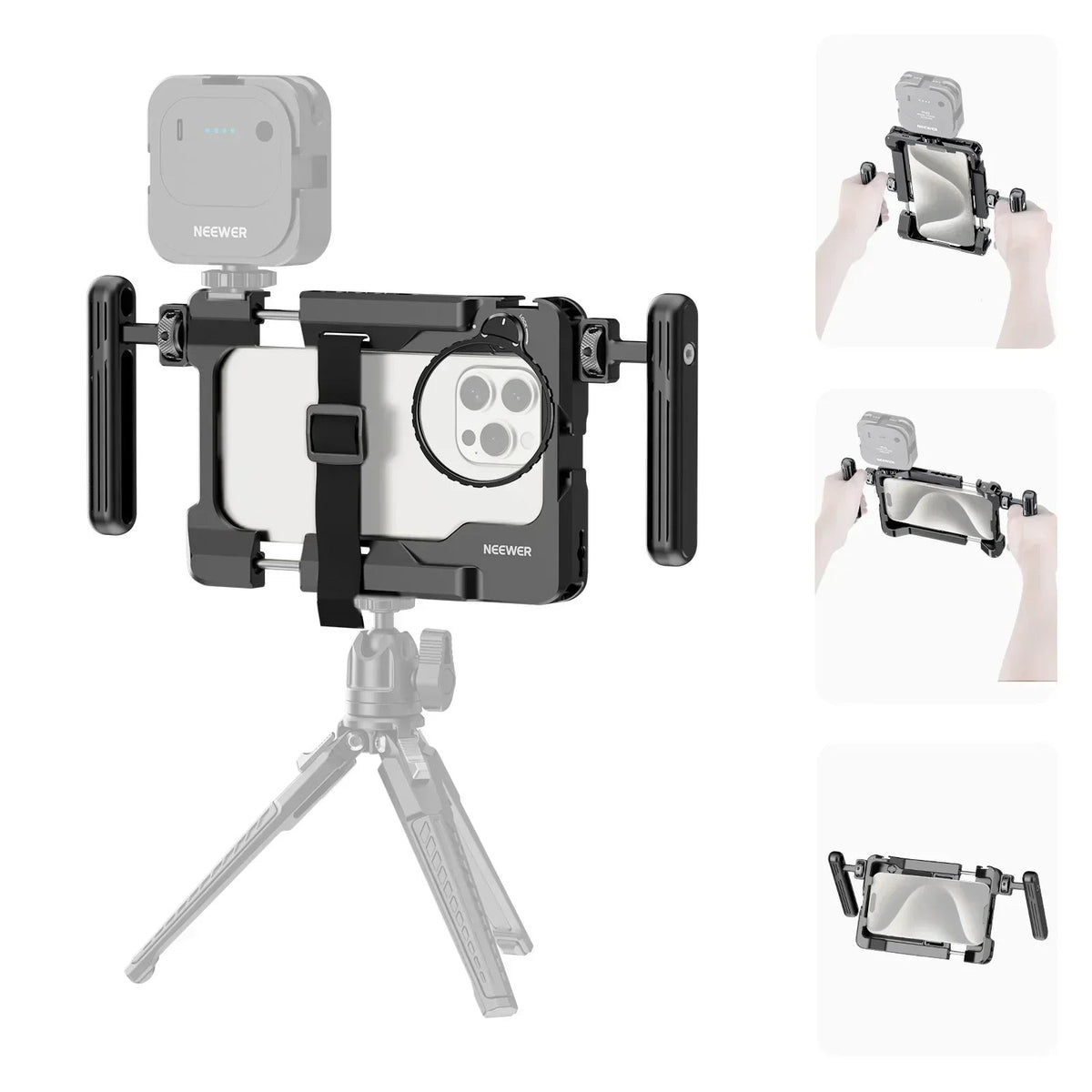 Neewer PA017 Universal Smartphone Cage Rig with 67mm Filter Mount