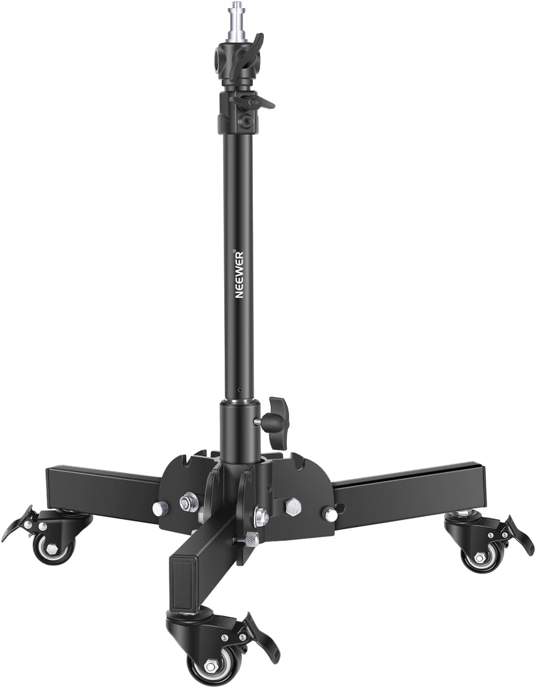 Neewer ST72 Rolling Light Stand Dolly 72cm Heavy Duty with Lockable Wheels