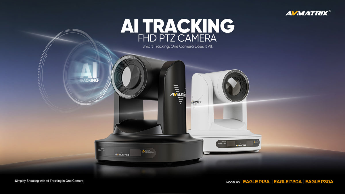 AVMATRIX EAGLE P20A — AI Tracking FHD PTZ Camera — 20× Optical Zoom