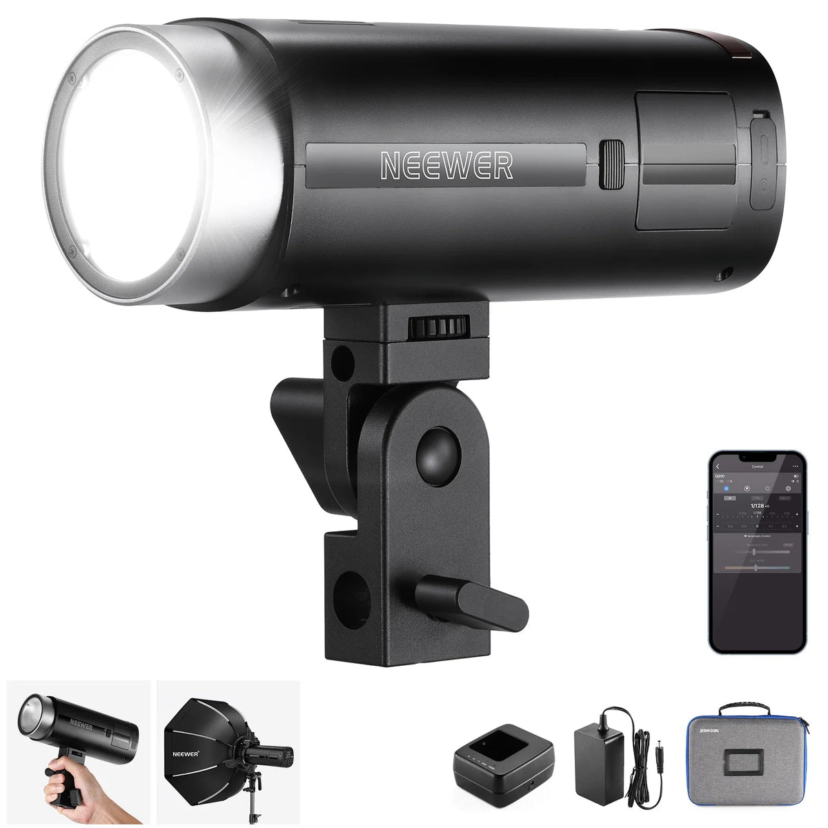 Neewer Q200 200Ws 2.4G TTL Outdoor Battery Flash