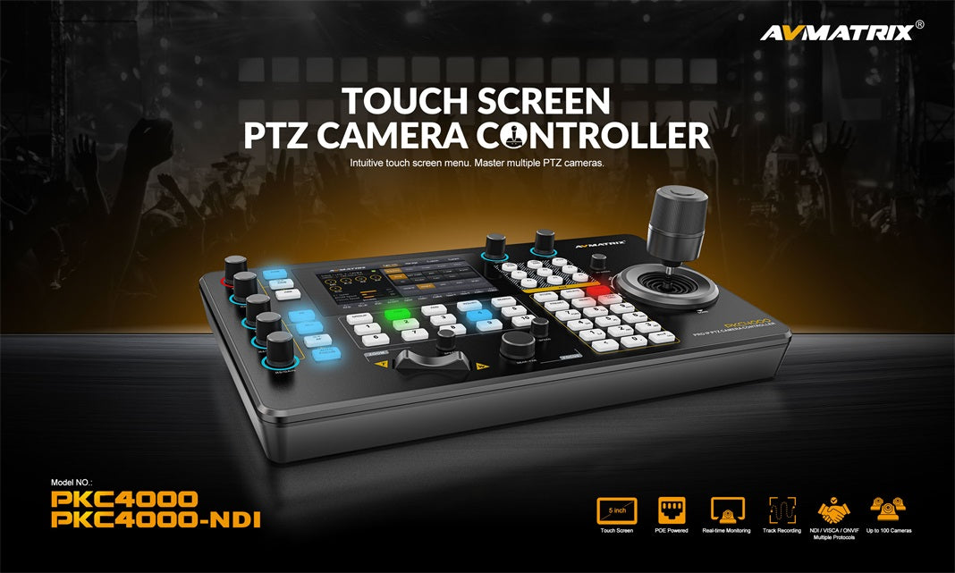 AVMATRIX PKC4000 (NDI) — IP & Serial PTZ Camera Controller