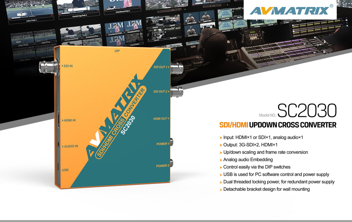AVMATRIX SC2030 — HDMI/SDI Scaling Cross Converter