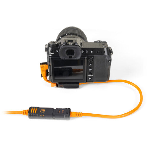 Tether Tools TetherPro Optima 10G USB-C Straight-to-Right Angle Pigtail Adapter Cable (20″) - image 2