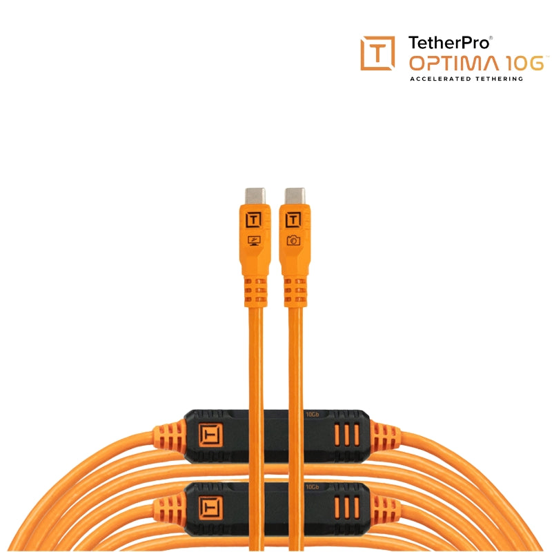 Tether Tools TetherPro Optima 10G 31′ (9.4m) USB-C to USB-C Straight to Straight Cable - image 2