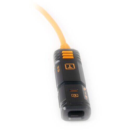Tether Tools TetherPro Optima 10G TetherBoost Locking USB-C Extension Cable (16′, High-Visibility Orange) - image 1