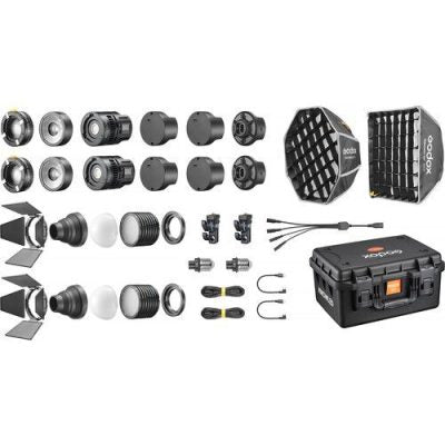 Godox Knowled MS60R RGB LED Light (2-Light Kit)