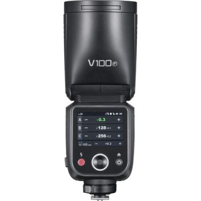 Godox V100 Round Head Flash for Fuji – 100W TTL Speedlite with 2.4GHz Wireless X System