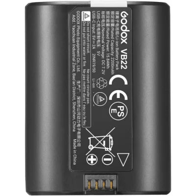 Godox VB22 Battery for V480 TTL/V1mid On-Camera Flash (7.2V, 2200mAh)