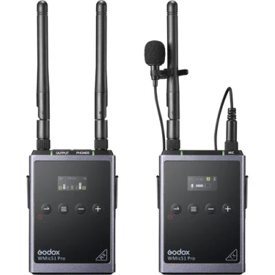 Godox WMicS1 Pro Kit 1 Camera-Mount Wireless Omni Lavaliere Microphone System (514 to 596 MHz)