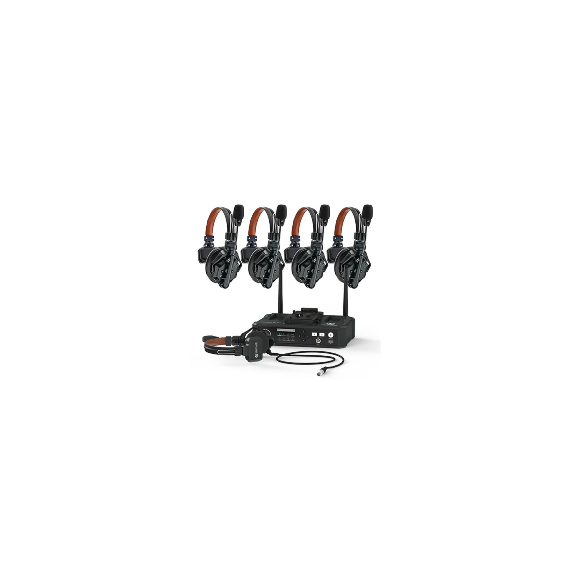 Hollyland Solidcom C1 Pro-Hub4S ENC 5-Person Full-Duplex Wireless Intercom System with Hub (1.9 GHz)