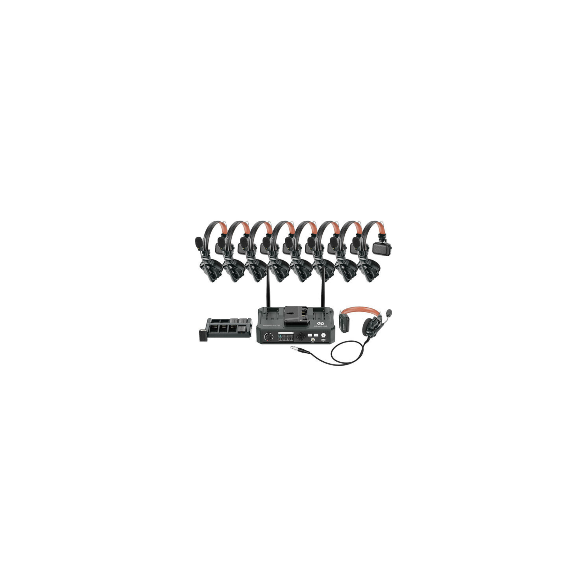 Hollyland Solidcom C1 Pro-Hub8S ENC 9-Person Full-Duplex Wireless Intercom System with Hub (1.9 GHz)
