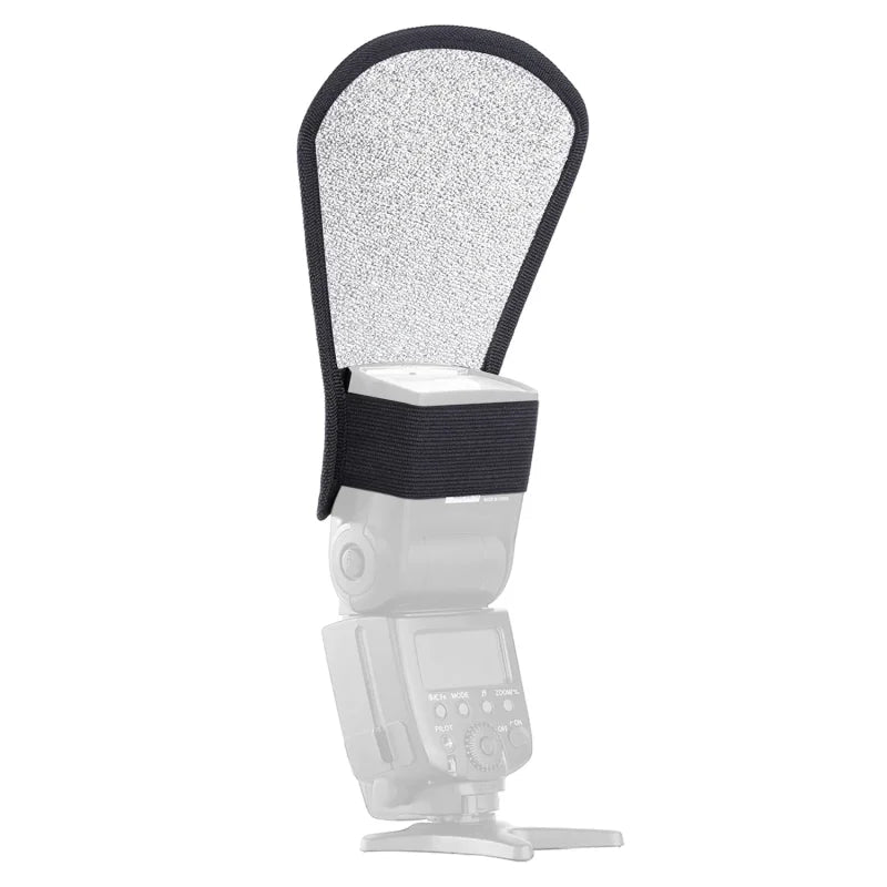 Neewer 2-in-1 Silver/White Reflector Bounce Card for Speedlights