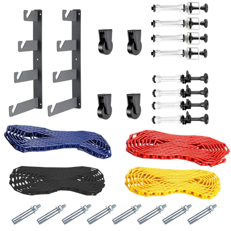 Neewer 4-Pulley Roller Wall/Ceiling Mounting Manual Backdrop Reeling System