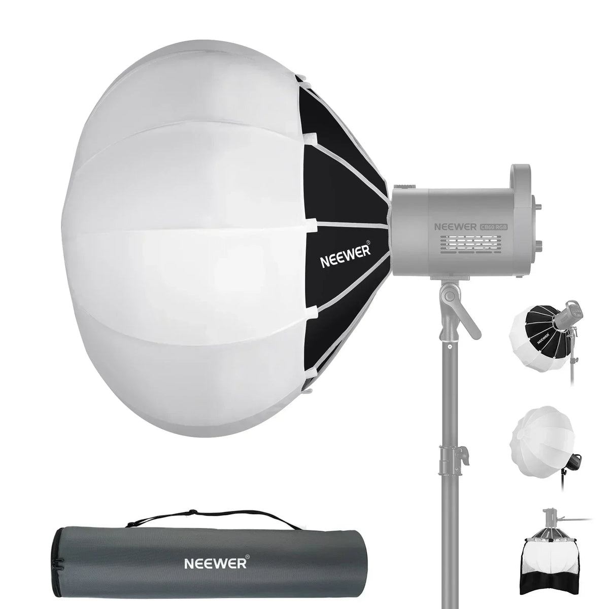 Neewer NS90L Lantern Softbox 90cm Quick Release Bowens Mount with Skirt