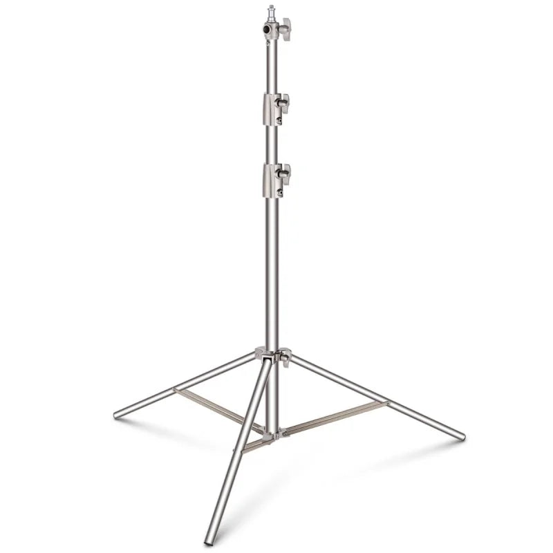 Neewer ST-260SS 260cm Heavy-Duty Silver Stainless Steel Spring-Cushioned Light Stand