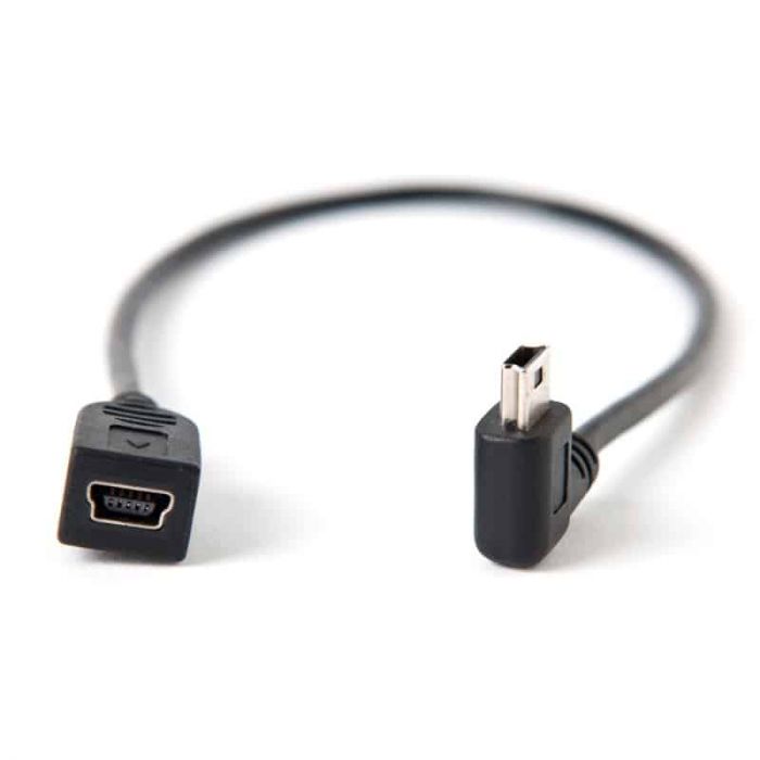 Tether Tools 12″ TetherPro Mini-B USB 2.0 Left Angle Cable (Black) - image 2