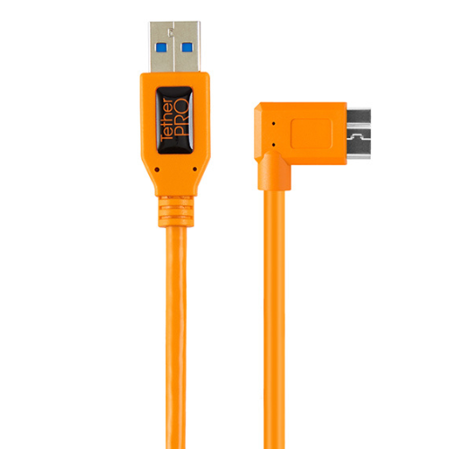 Tether Tools TetherPro Right Angle Adapter USB 3.0 to USB 3.0 Micro-B 5-Pin (50cm) - image 1